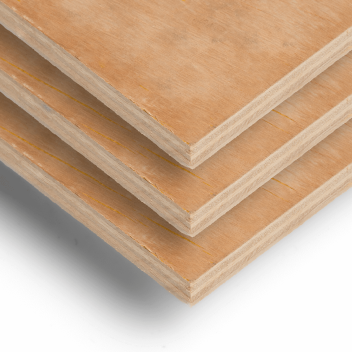 Hardwood Faced Plywood 18mm - 2.4 x 1.2m (8 x 4\')