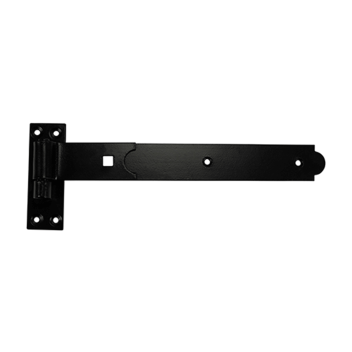 Timco Straight Band Hook Plate Black - 350mm (2pcs)