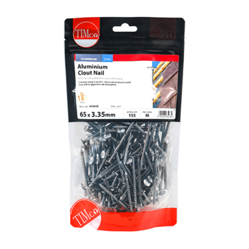 Timco Clout Nails Aluminium - 65 x 3.35mm (0.25kg)