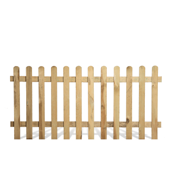 Picket Fence Panel - 0.9 x 1.8m (6 x 3\') Green