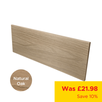 Composite Prime Dual Fascia Board - Natural Oak