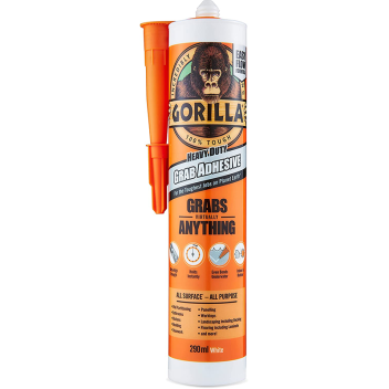 Gorilla Glue Grab Adhesive 290ml - White