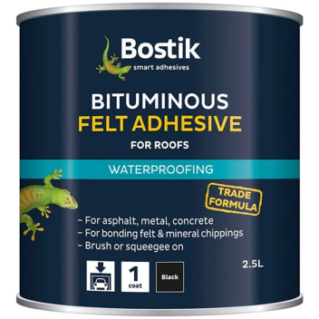 Bostik Bitumen Roof Felt Adhesive - 2.5L