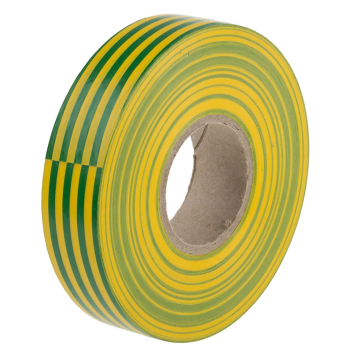 PVC Electrical Tape 19mm x 33m - Green and Yellow