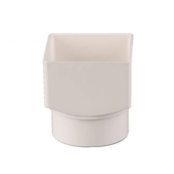 Squarestyle Square To Round Adaptor White