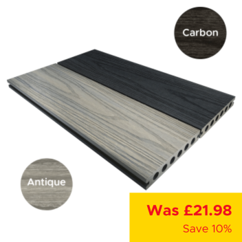 Composite Prime Dual Fascia Board - Carbon / Antique