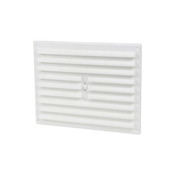 Timco Louvre Grill Vent White - 242 x 242mm