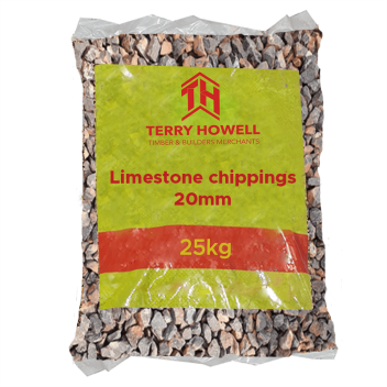 Limestone Chippings 20mm - 25kg