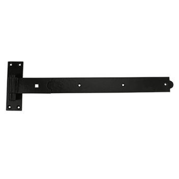 Timco Straight Band Hook Plate Black - 300mm (2pcs)