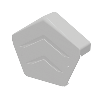 Smart Verge uPVC Ridge End Cap - White