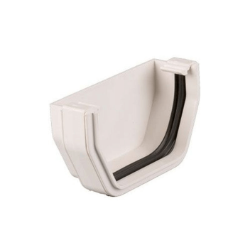 Squarestyle External Stopend White