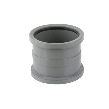 Industrial Double Socket Coupler Grey