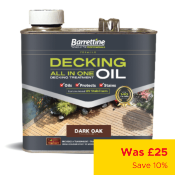 Decking All in One Oil Treatment Dark Oak - 2.5L