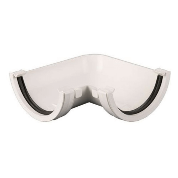 Roundstyle Gutter Angle -  90° White