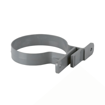 Industrial Double Fixing Pipe Bracket Grey