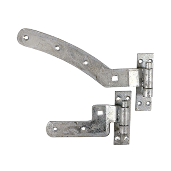 Timco Curved Rail Hinge Set HDG - 300mm (2pcs)