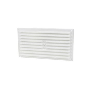 Timco Louvre Grill Vent White - 242 x  89mm