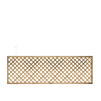 Square Top Diamond Trellis - 1.83 x 0.6m