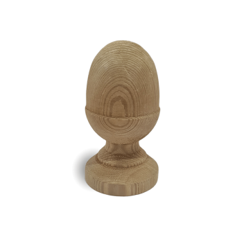 Treated Acorn Post Finial Green -  75mm