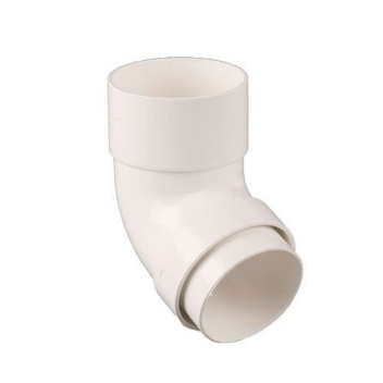 Roundstyle Offset Downpipe Bend - 112½° White