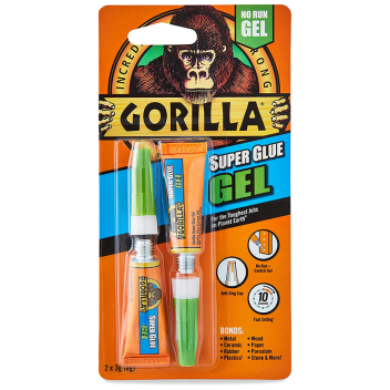 Gorilla Super Glue Gel 3g - 2 Pack