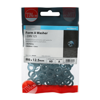 Timco Form A Washers -  M6 (60pcs)