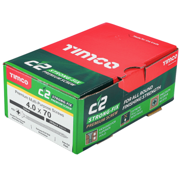 Timco C2 Multi-Purpose Premium Screws - 4.0 x 70mm (200pcs)