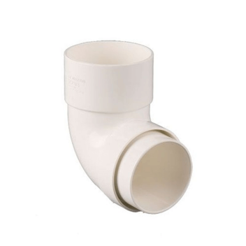 Roundstyle Downpipe Bend -  92½° White