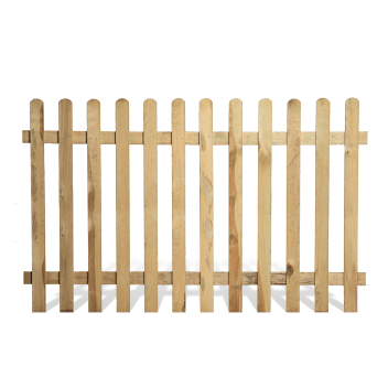 Picket Fence Panel - 1.2 x 1.8m (6 x 4\') Green