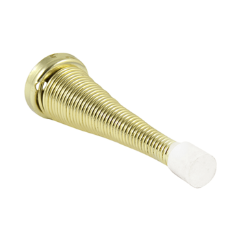 Timco Spring Door Stop Brass - 78 x 24mm (2pcs)