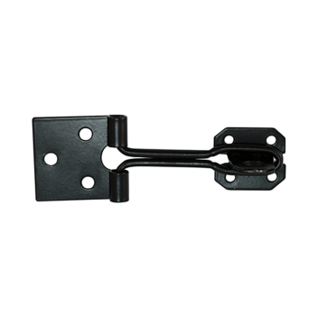 Timco Pattern Hasp & Staple Black - 6\"